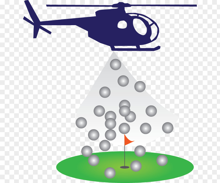 Cedar Golf Balls Helicopter Tee-ball PNG