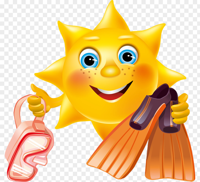Sun Would Smiley Emoticon Vacation Clip Art PNG