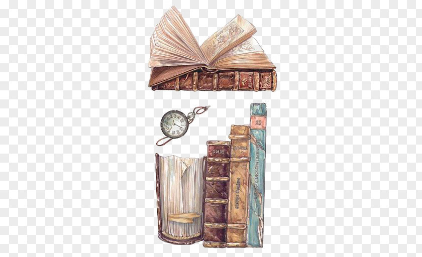 Vintage Books PNG books clipart PNG