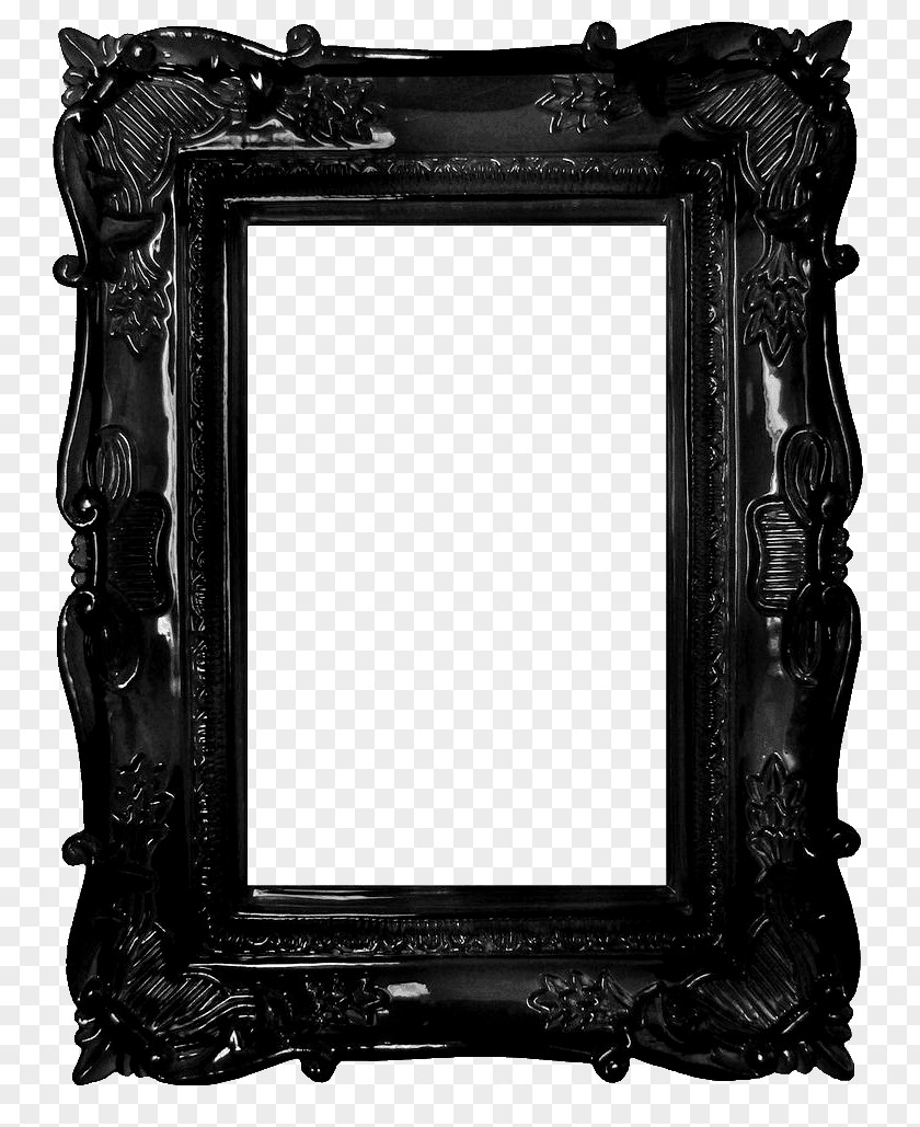 Black Frame Picture Frames Mat Shabby Chic Clip Art PNG
