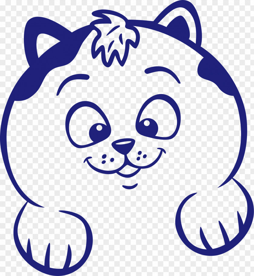 Blue Kitten Cat Cuteness Illustration PNG