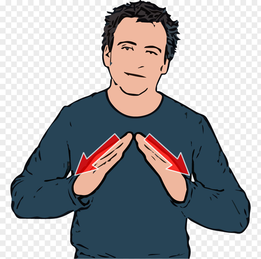 Hands Touching British Sign Language American Word PNG