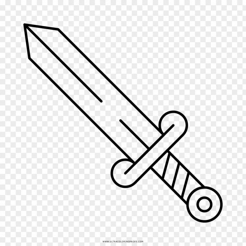 Sword Dagger Drawing Poignard Coloring Book PNG