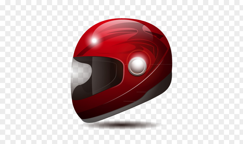 Vector Red Helmet Bicycle Motorcycle Euclidean PNG