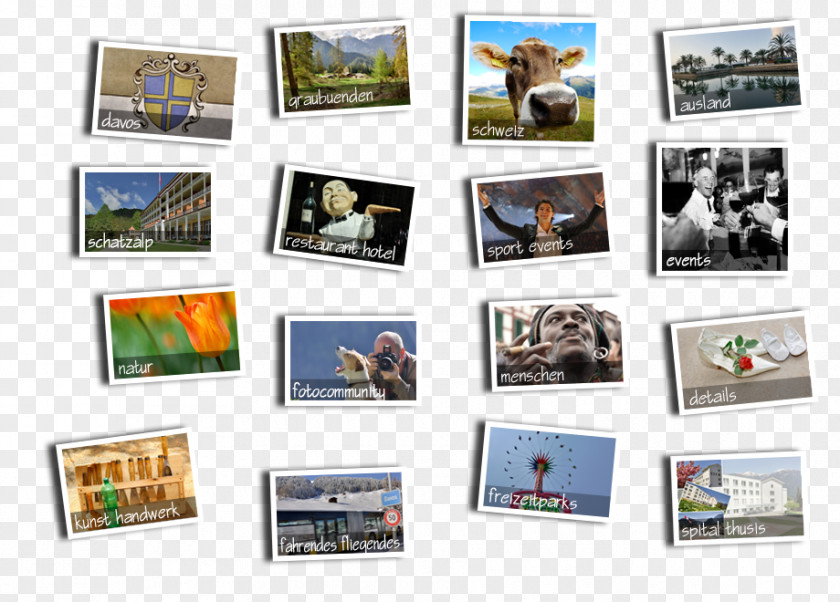 Collage Display Advertising Picture Frames Multimedia PNG