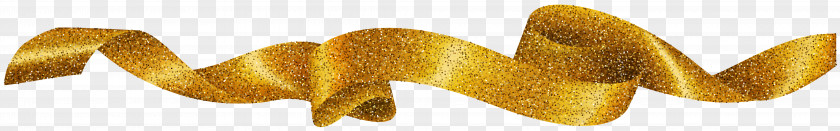 Glittering Gold Ribbon Transparent Clip Art Image PNG