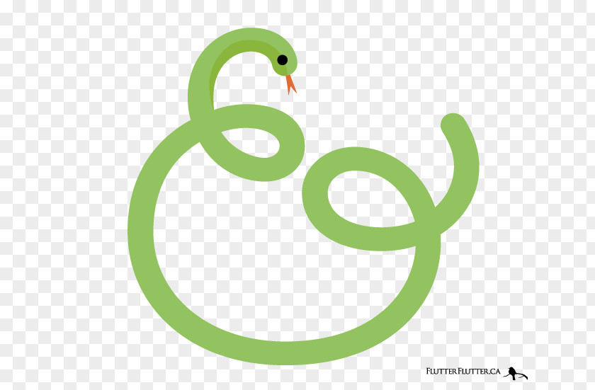 Green Snake Ampersand Just Salads Logo Typography PNG