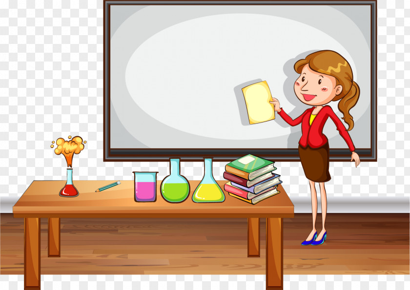 Vector Hand-painted Lectures Of Female Teachers Student Teacher Docente Photography Illustration PNG