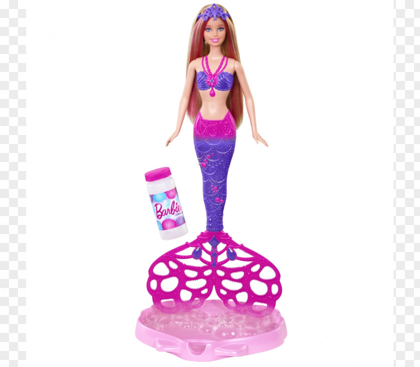 Barbie Rainbow Lights Mermaid Doll Toy Fashion PNG