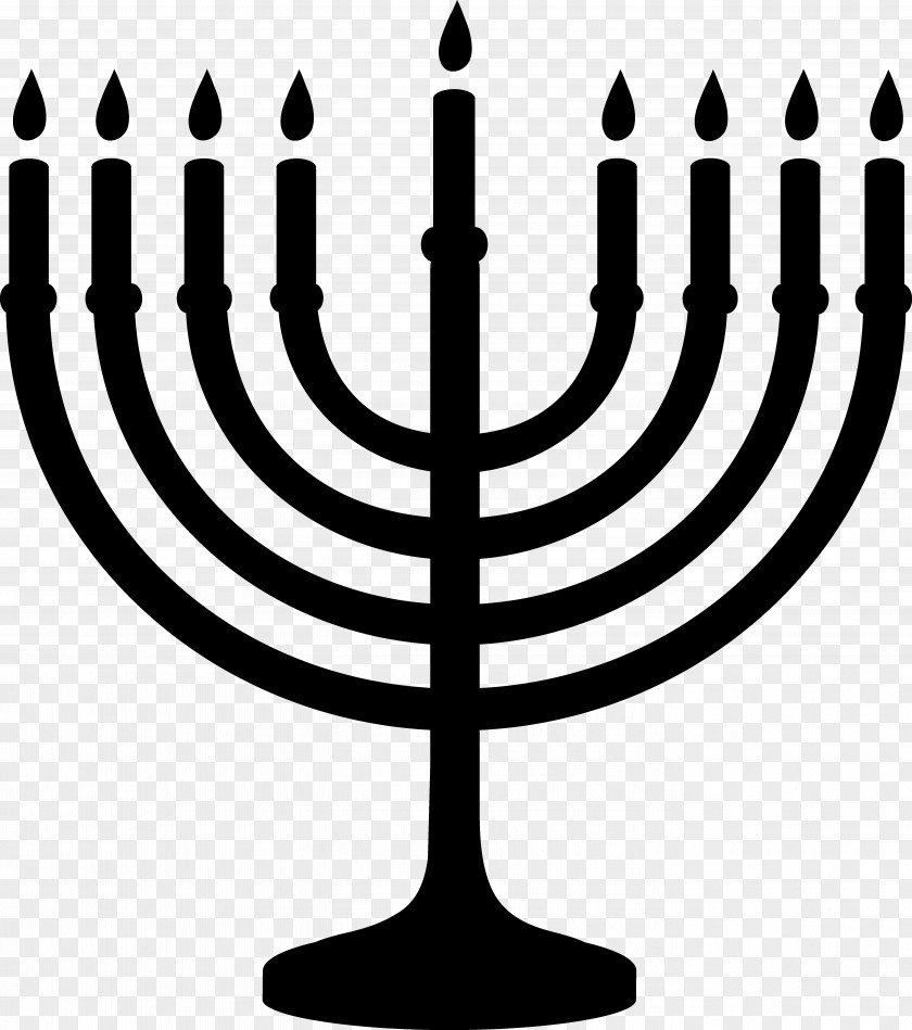 Candel Menorah Judaism Celebration: Hanukkah Clip Art PNG
