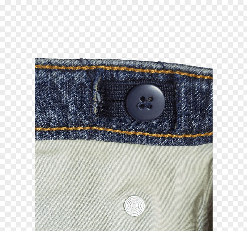 Creative Retro Button Pocket Jeans Denim Blue PNG