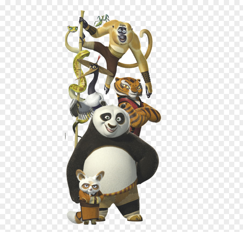 Designer Panda Po Tigress Master Shifu Giant Kung Fu PNG