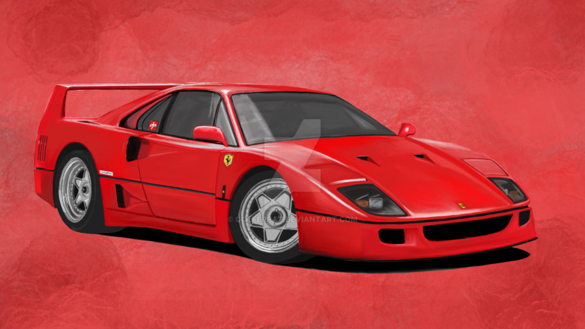 Ferrari F40 Car Enzo 458 PNG