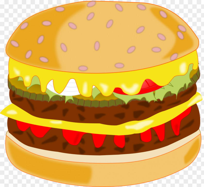 Hamburger Cheeseburger Fast Food Clip Art PNG