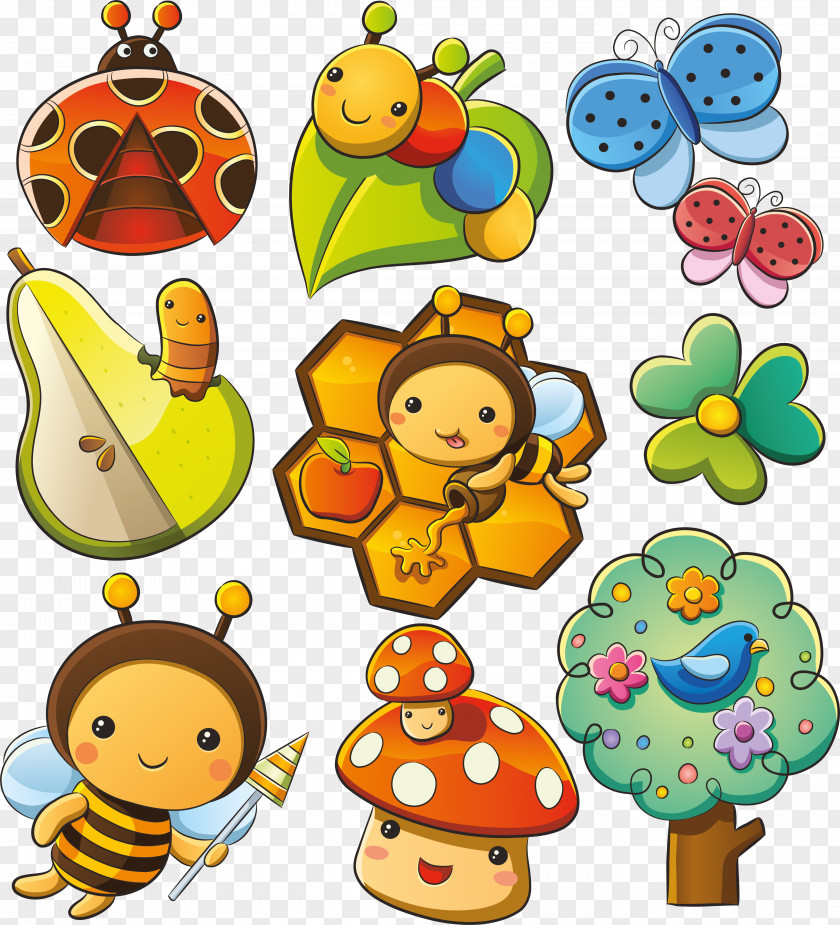 Insect Vector Graphics Bee Clip Art Drawing PNG