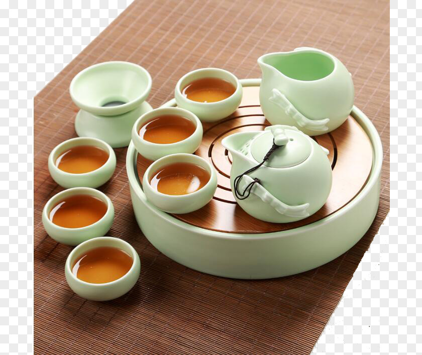 Kung Fu Tea Cup Set Coffee Teaware Teapot PNG