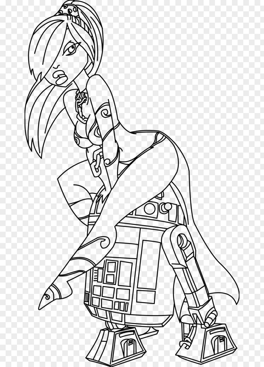 PRINCESS LEIA Leia Organa Anakin Skywalker Line Art Star Wars PNG