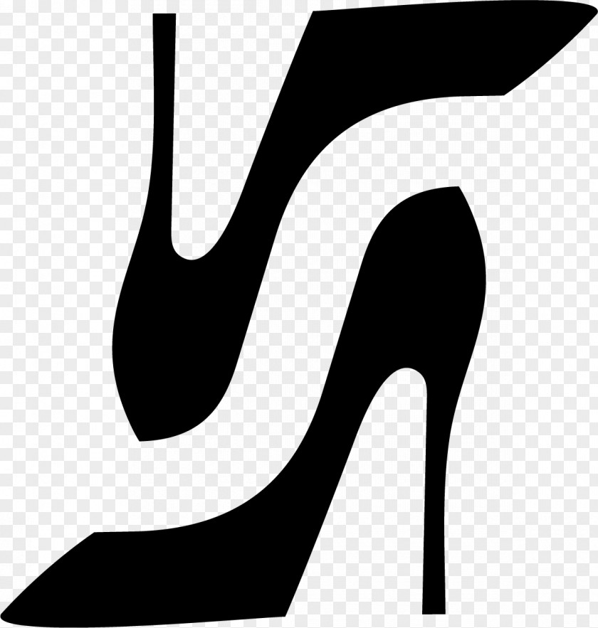 Logo Shoe High Heels Footwear Clip Art Black-and-white PNG