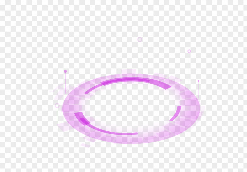 Purple Fresh Circle Effect Element PNG