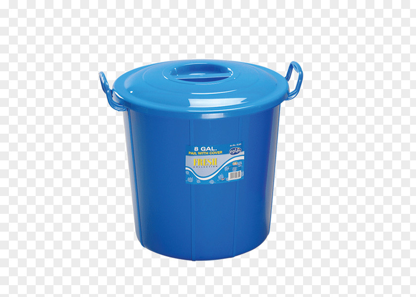 10 Gallon Plastic Buckets Product Design Cobalt Blue Lid PNG