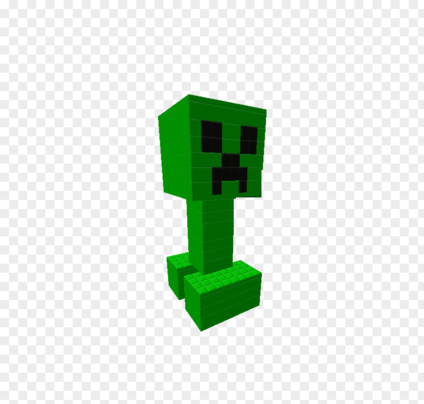 Creeper Minecraft Green Font PNG