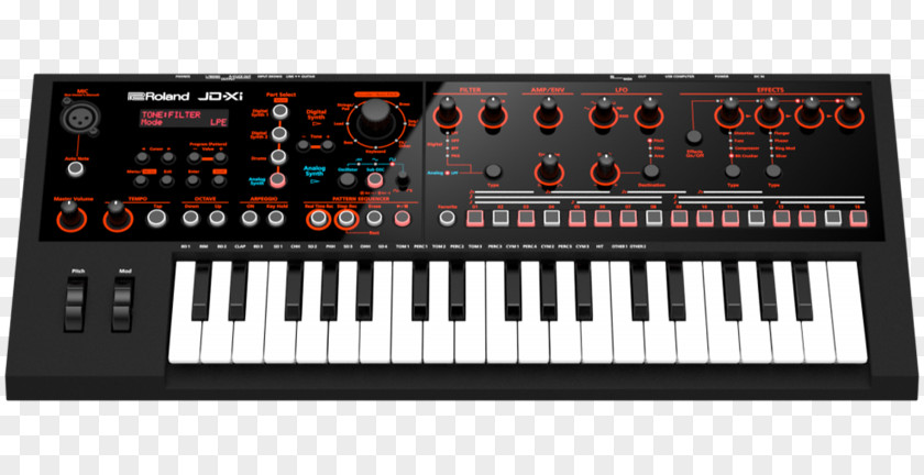Musical Instruments Roland JD-800 Sound Synthesizers Corporation Digital Synthesizer PNG