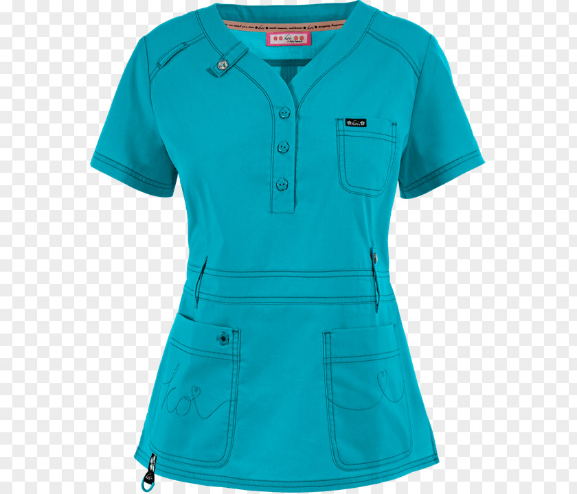 Polo Shirt Scrubs Nurse Uniform Dickies Gen Flex Youtility V-Neck Scrub Top PNG