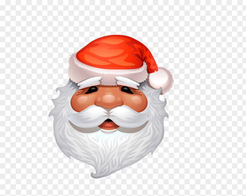 Santa Claus Head Christmas PNG