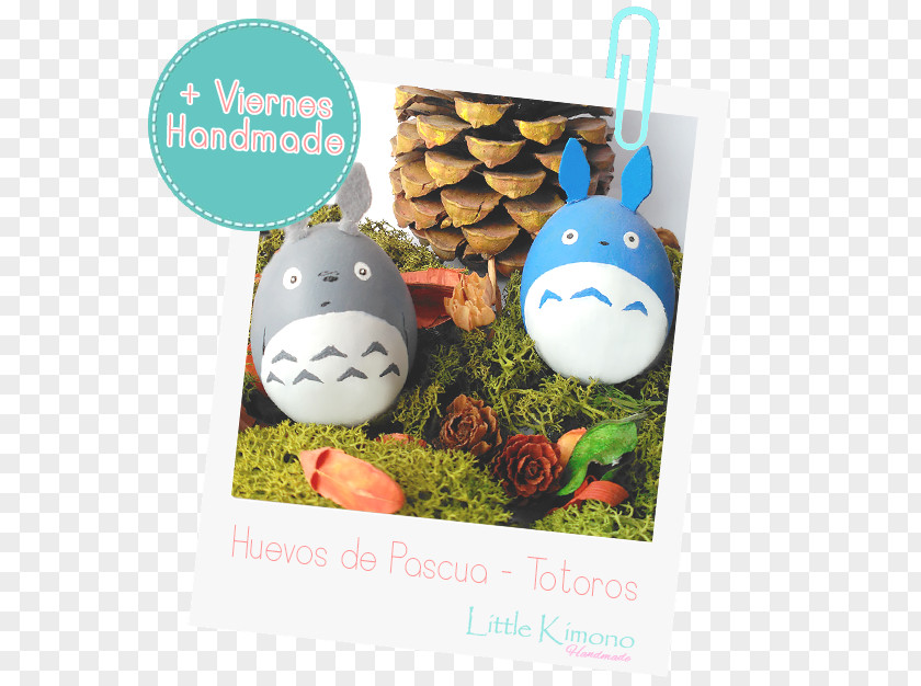 Totoro Egg Decorating Easter Paper PNG