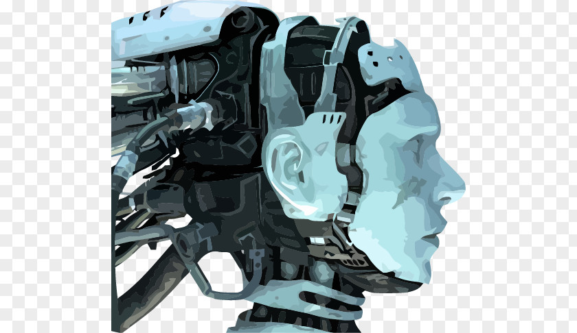 Vector Brain Humanoid Robot Science Fiction Android PNG
