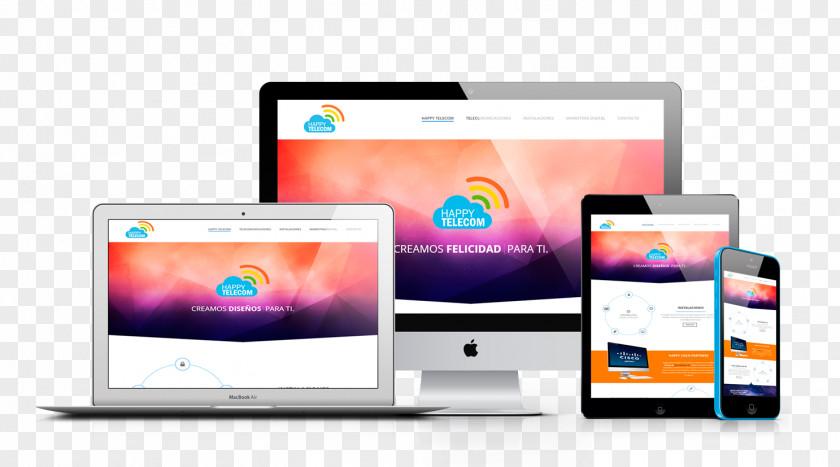 Web Presentation Responsive Design Development Digital Marketing PNG