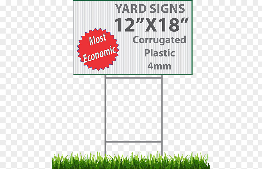 Yard Sign Lawn Coroplast Printing Corrugated Plastic PNG