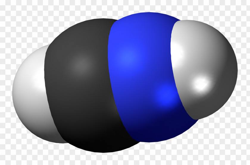 Outer Space Cation Space-filling Model Hydrogen Cyanide Chemistry PNG