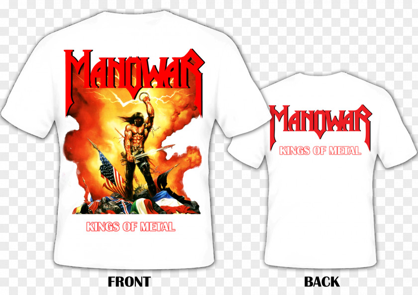 T-shirt Kings Of Metal Manowar Logo Compact Disc PNG