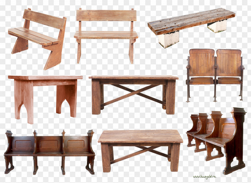Table Bench Furniture Clip Art PNG