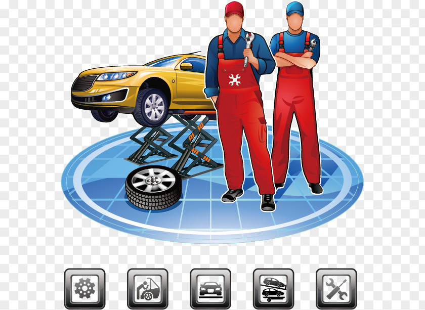 Car Repair Station Vector Image Automobile Shop Maintenance, And Operations Motor Vehicle Service PNG