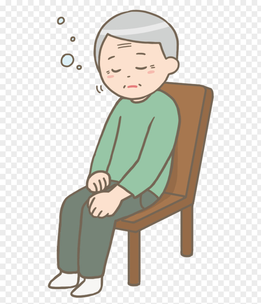 Elderly Home Disease Somnolence Symptom Cartoon PNG