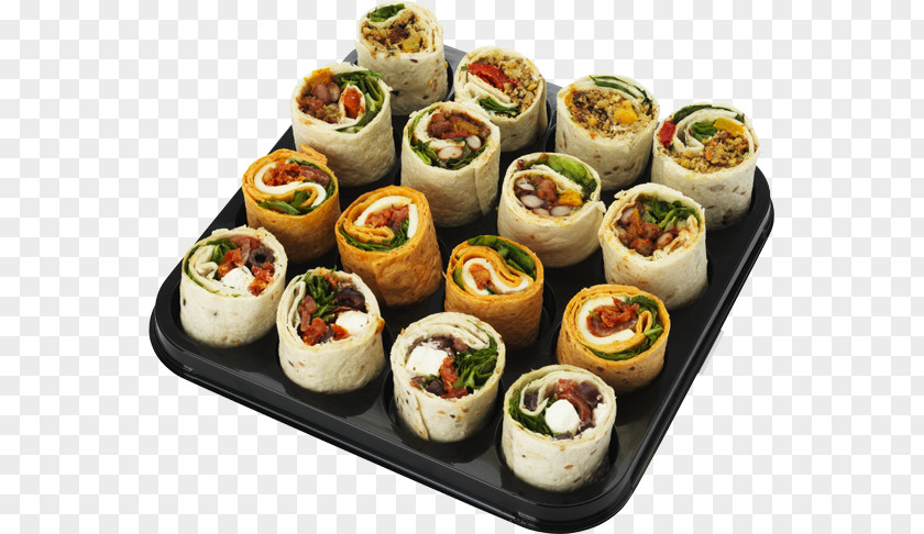 Vegetarian Wraps California Roll Gimbap Canapé Sushi Hors D'oeuvre PNG