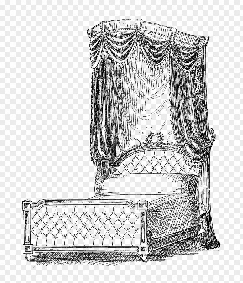 Bed Frame Headboard Curtain Clip Art PNG