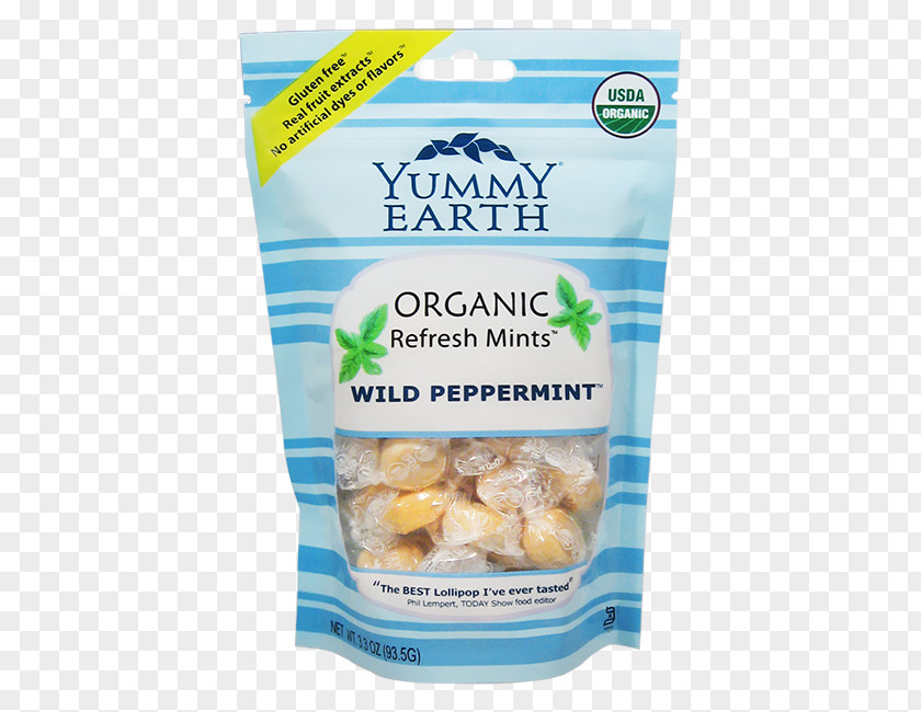 Default Title GlutenYummy Yucky Yum Earth Organic Hard Candies Wild Peppermint Food Yummy Drops (6x3.3 Oz) PNG