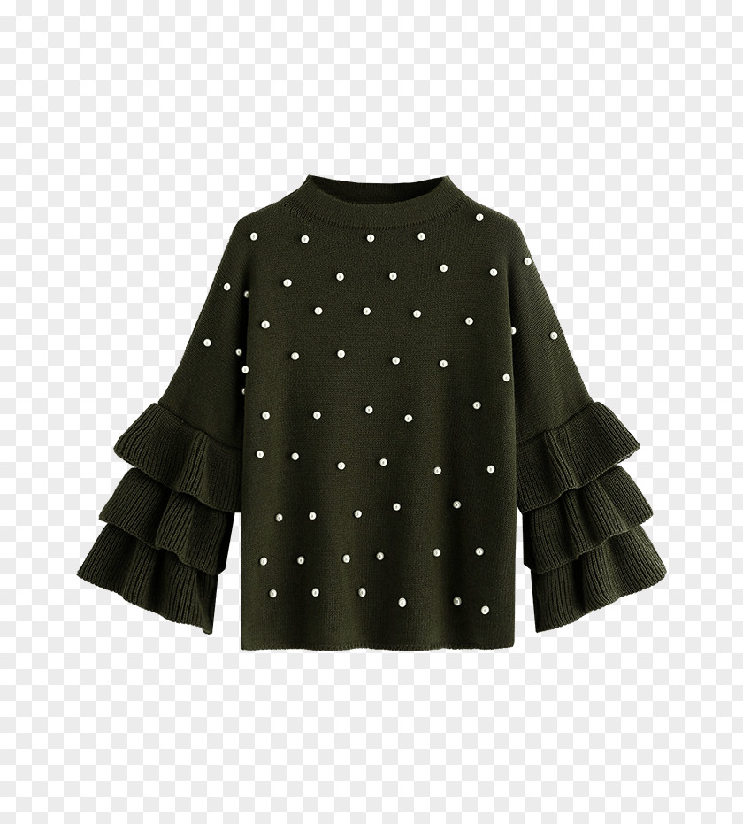 T-shirt Sweater Sleeve Pearl Top PNG