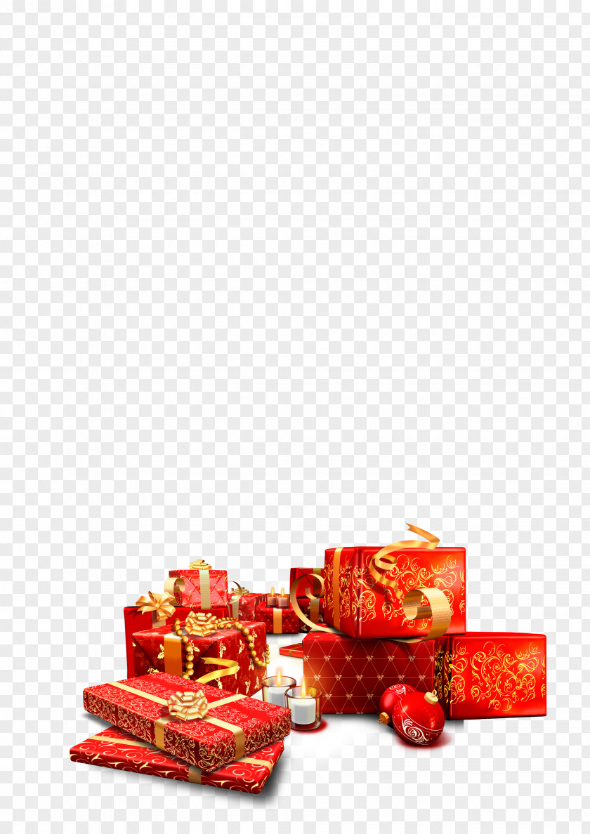 Creative Christmas HD Santa Claus Gift PNG