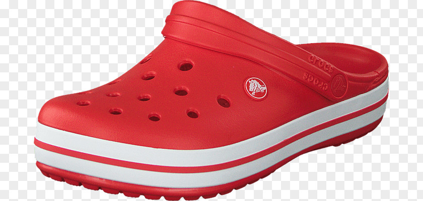 Crocs Sandal Clog Slipper Shoe Crocband Red PNG