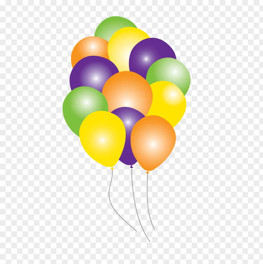 Balloon Cluster Ballooning Toy Birthday Mylar PNG