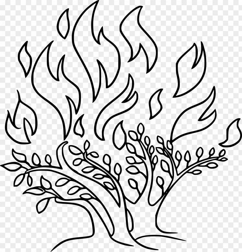 Burn Bible Burning Bush Genesis Clip Art PNG