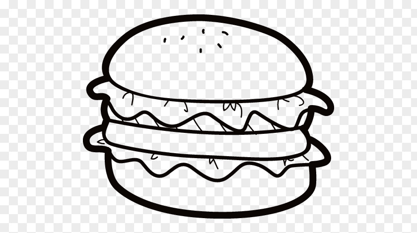 Junk Food Hamburger Drawing Fast PNG