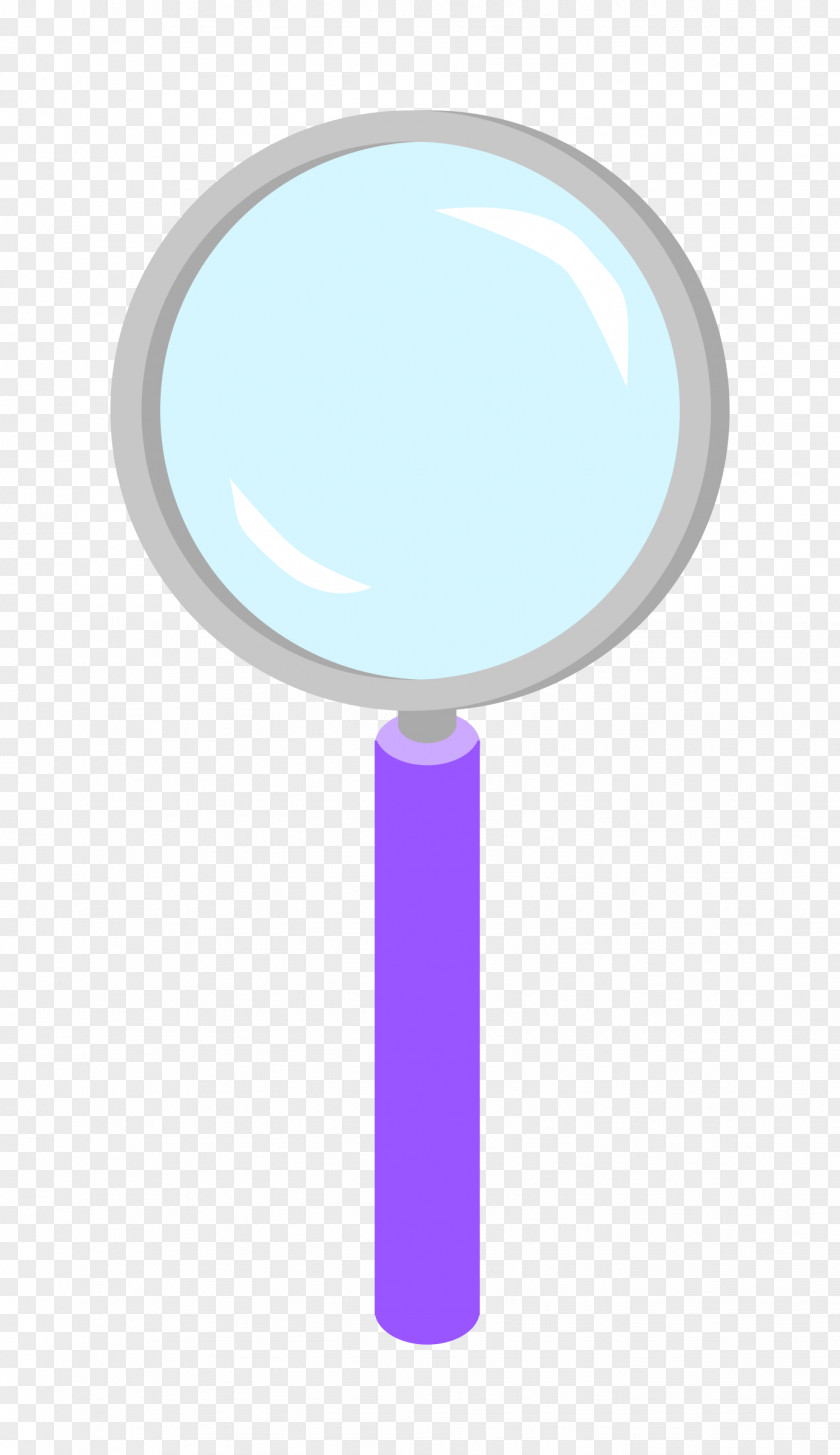 Magnifying Glass Cartoon Purple Violet PNG