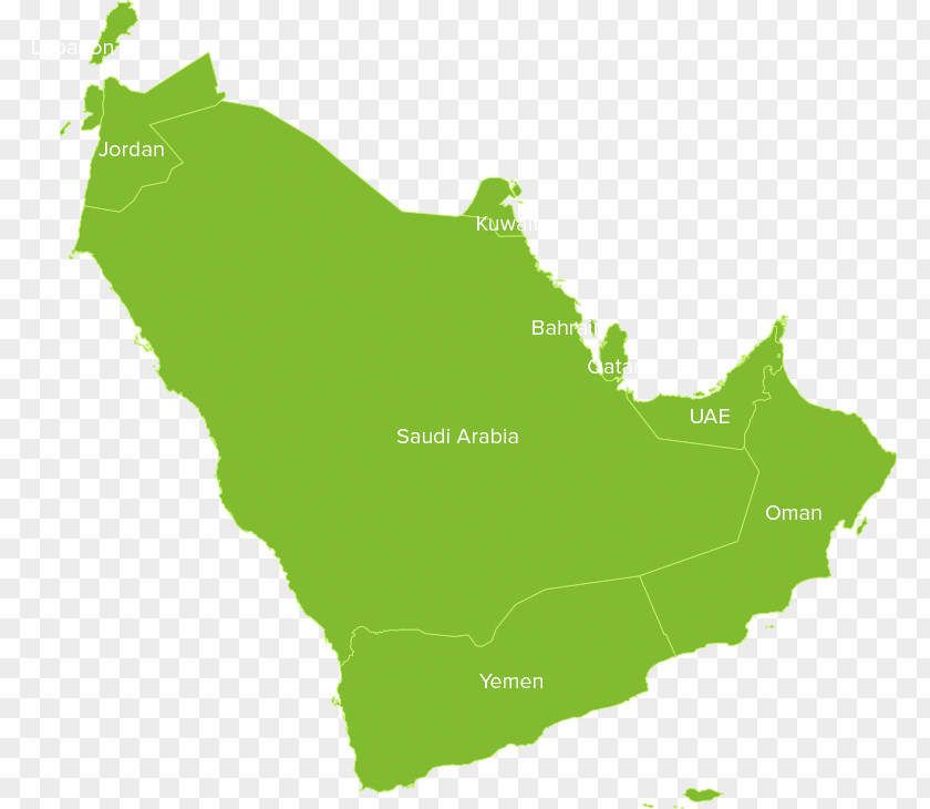 Map Saudi Arabia United Arab Emirates Gulf Cooperation Council Persian PNG