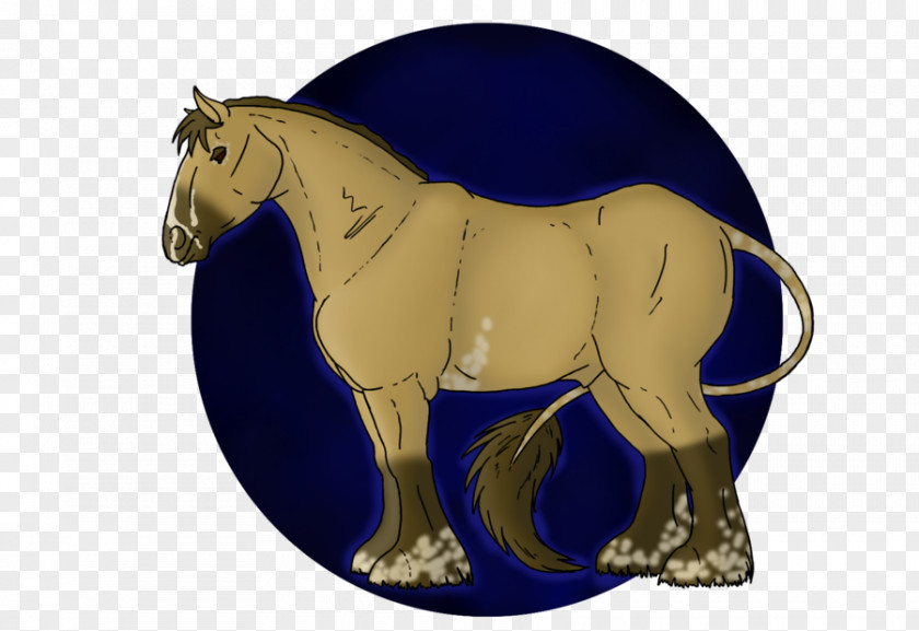 Mustang Rein Stallion Halter Cobalt Blue PNG
