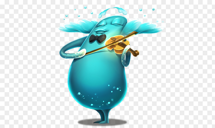 Blue Wizard Q Edition Figures Cartoon Character Illustration PNG